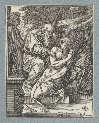 Suzanna en de ouderlingen door Christoffel van Sichem (II)