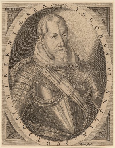 Jacob I, Koning van Groot-Brittannië door Christoffel van Sichem I