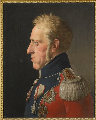 Portret van Frederik VI van Denemarken door Christoffer Wilhelm Eckersberg