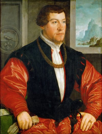 Renaissance: Portret van Christoph Baumgartner door Christoph Amberger