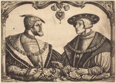 Keizers Karel V en Ferdinand I door Christoph Bockstorfer