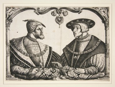 Keizers Karel V en Ferdinand I door Christoph Bockstorffer