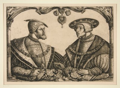 Keizers Karel V en Ferdinand I door Christoph Bockstorffer
