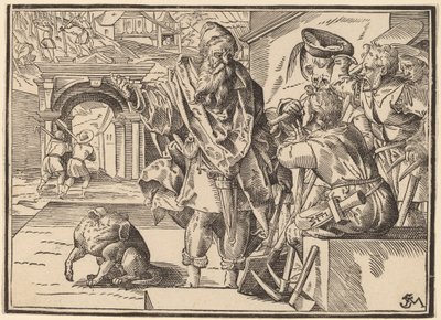 Christus vertelt zijn discipelen over het laatste oordeel door Christoph Murer