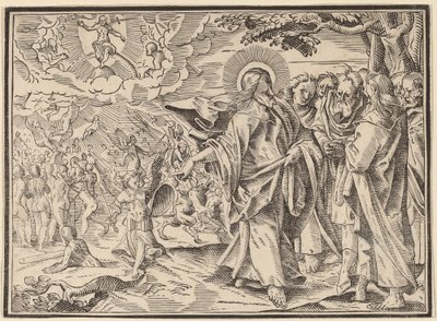 Christus Vertelt Zijn Discipelen over het Laatste Oordeel door Christoph Murer