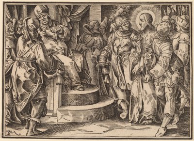 Christus vertelt zijn discipelen over het laatste oordeel door Christoph Murer