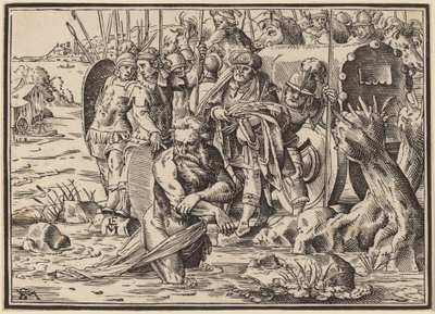 Het martelaarschap van Sint Jacobus (?) door Christoph Murer