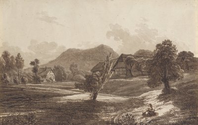 Lusatiaans Landschap met de Landeskrone Berg door Christoph Nathe