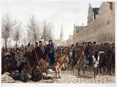 Kozakken in Hamburg, 18 maart 1813 - Suhr, Christoph door Christoph Suhr