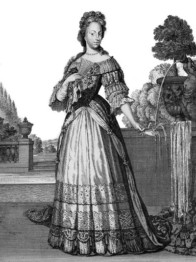 Portret van Maria Josepha van Oostenrijk door Christoph Weigel