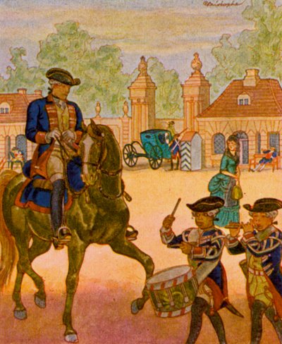 Wache Am Brandenburger Tor door Christophe (1856 1945)