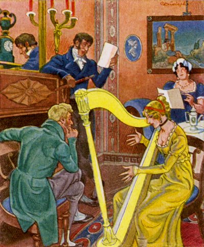 Harpenconcert door Christophe (1856 1945)
