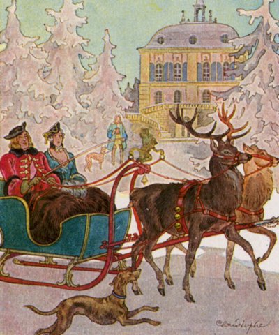 Hertenslee door Christophe (1856 1945)