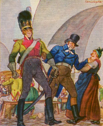 Munchener Bierkeller door Christophe (1856 1945)