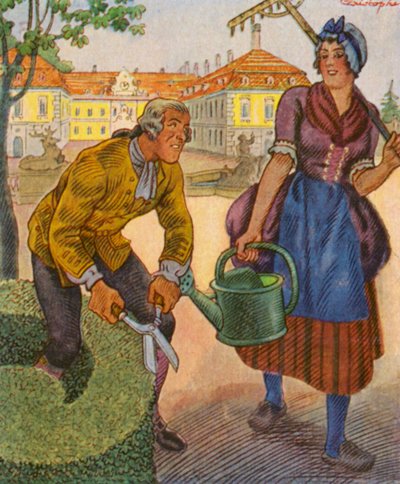 Schlossgartner / Kasteeltuinman door Christophe (1856 1945)