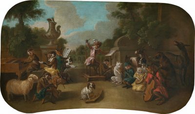 Singerie: Het Concert door Christophe Huet