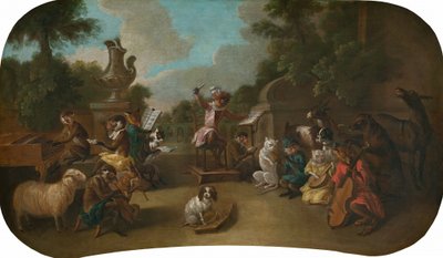 Singerie: Het Concert door Christophe Huet