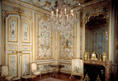 Zicht op het kabinet van de apen of “La Grande Singerie” door Christophe Huet (1700-1759) 1737 Chantilly, Musee Conde door Christophe Huet