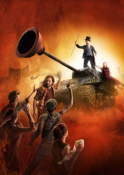 Protest met hoge hoeden door Christophe Kiciak