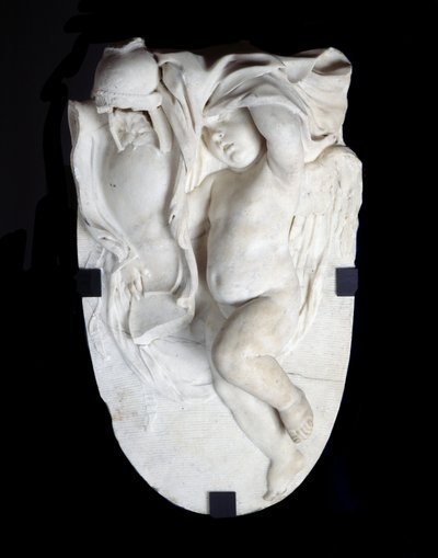 Patroon (marmeren beeldhouwwerk) door Christophe Veyrier