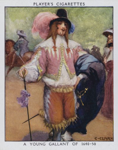 Een jonge galant van 1640-50 door Christopher (after) Clark