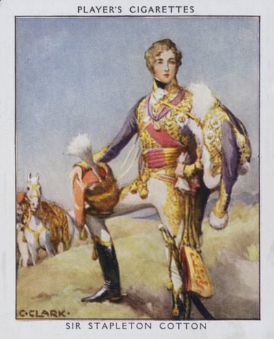Sir Stapleton Cotton door Christopher (after) Clark