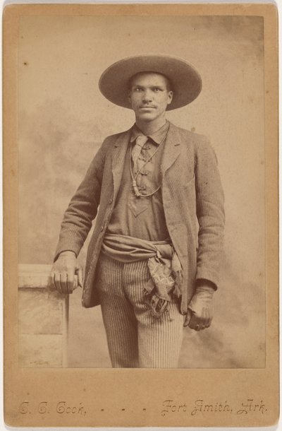Portret van een man,c. 1880 (foto) door Christopher C. Cook