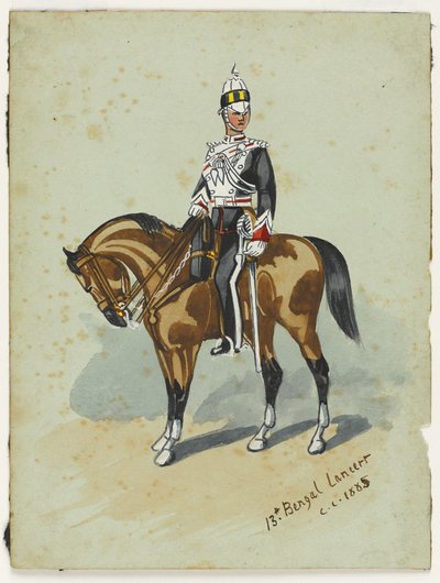 13e Bengal Lancers, circa 1914 door Christopher Clark