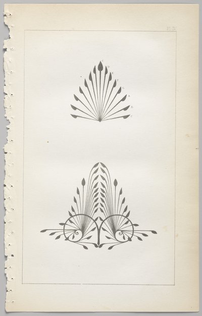 De kunst van decoratief ontwerp: met een bijlage, waarin de uren van de dag worden gegeven waarop bloemen opengaan, uitgegeven door Day & Son, Londen, 1862 door Christopher Dresser