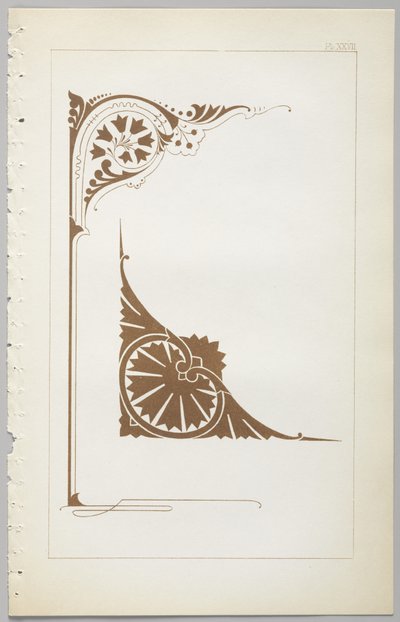 De kunst van decoratief ontwerp: met een bijlage, waarin de uren van de dag worden gegeven waarop bloemen opengaan, uitgegeven door Day & Son, Londen, 1862 door Christopher Dresser