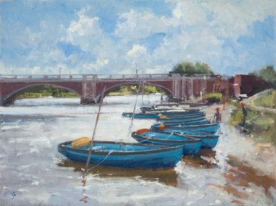Aanlegplaatsen bij Hampton Court, 2011 door Christopher Glanville
