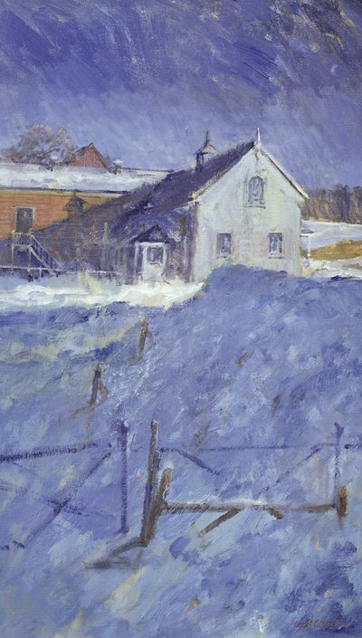 Winter bij Silver Lodge door Christopher Glanville