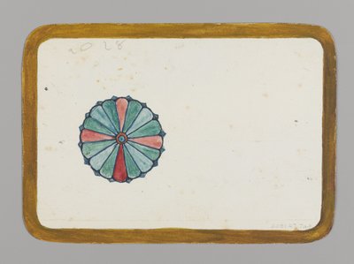 Gestileerde chrysant (verso), ca. 1880 door Christopher Grant La Farge