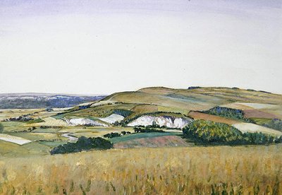 Amberley door Christopher Richard Wynne Nevinson