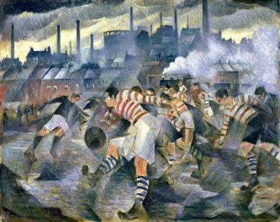 Elke Winterse Middag in Engeland door Christopher Richard Wynne Nevinson