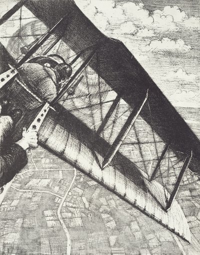 Banken op 4000 voet, ca. 1918 door Christopher Richard Wynne Nevinson