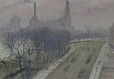Battersea Power Station, c.1935 door Christopher Richard Wynne Nevinson