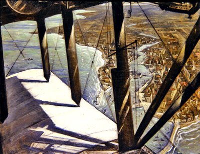 Vanuit een Parijs vliegtuig door Christopher Richard Wynne Nevinson
