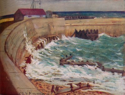 Vloed, West Bay door Christopher Richard Wynne Nevinson