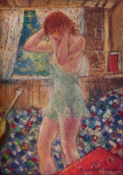 In de caravan, 20e eeuw door Christopher Richard Wynne Nevinson