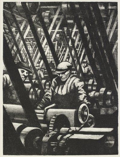 Het Maken van de Motor door Christopher Richard Wynne Nevinson