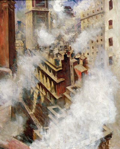 New York door Christopher Richard Wynne Nevinson
