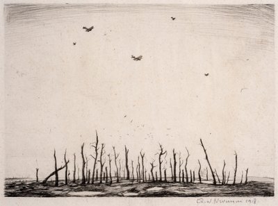 Dat vervloekte hout, 1918 door Christopher Richard Wynne Nevinson