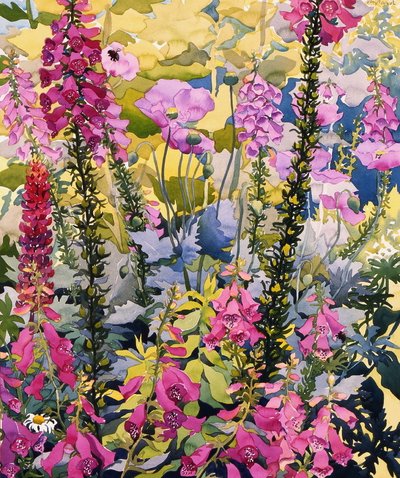 Tuin met vingerhoedskruid door Christopher Ryland