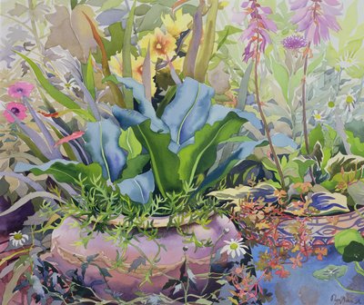 Tuin met planten door Christopher Ryland