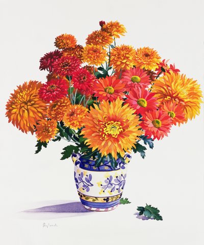 Oktober chrysanten door Christopher Ryland