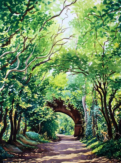 Sudbury brug en bomen door Christopher Ryland