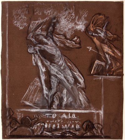 Figurenstudie voor een oorlogsmonument, ca. 1920 door Christopher Williams