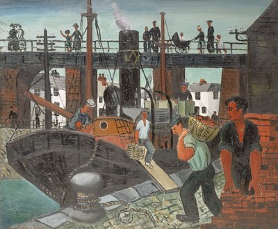 De Boten Laden, St. Ives door Christopher Wood