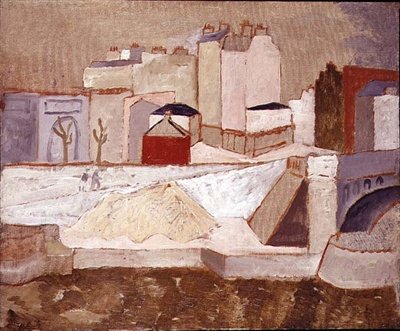 Straatscène in Parijs door Christopher Wood